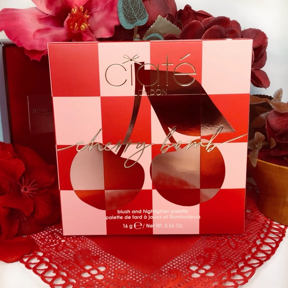 Ciate London Cherry Bomb Blush and Highlighter Palette Light Medium 16g *BNIB - Picture 2 of 16